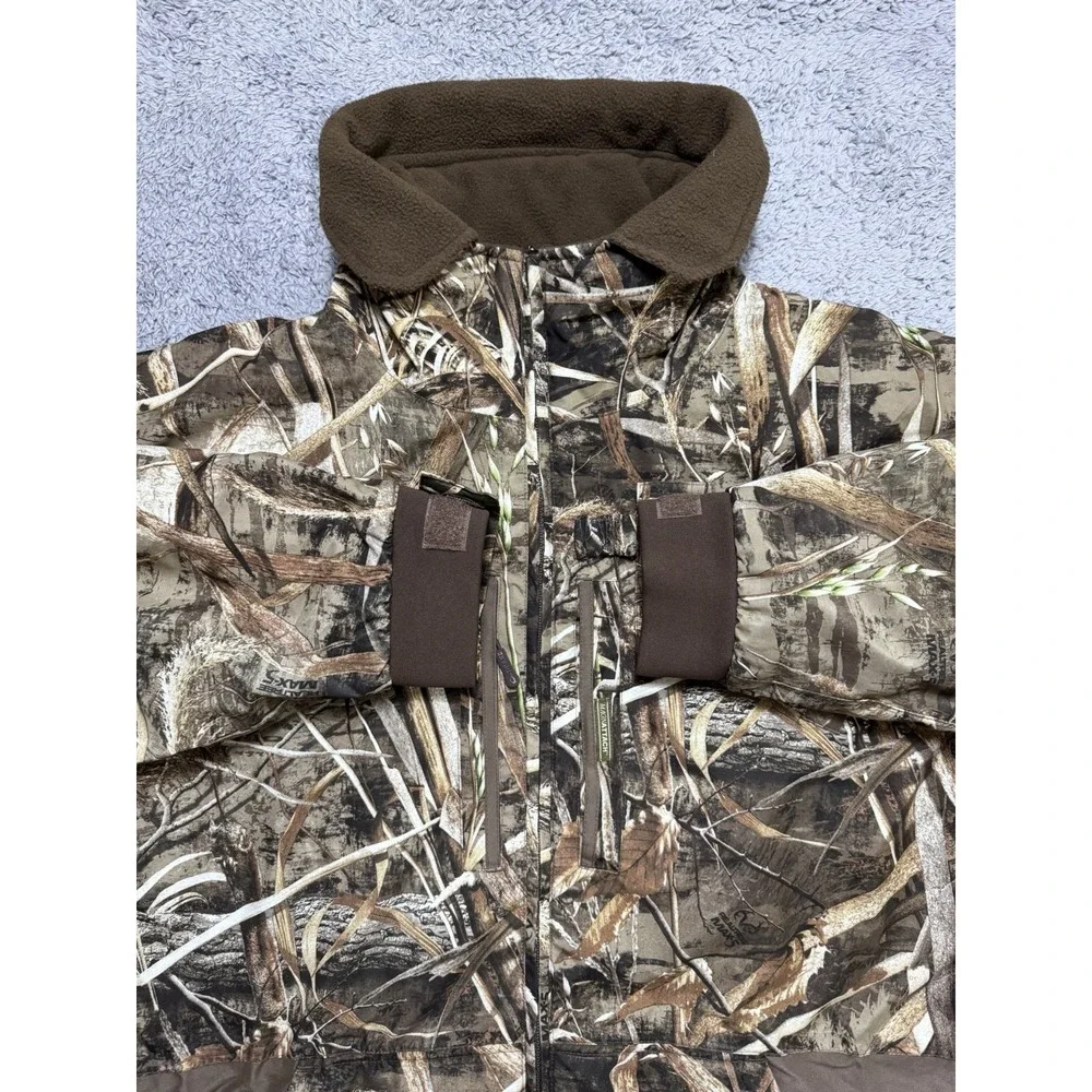 Drake Waterfowl Systems Camo Realtree Max5 Full Zip Magnattach Jacket XL Hunting
